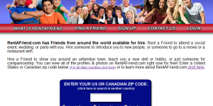 Rent a friend : Louer ses amis sur Internet